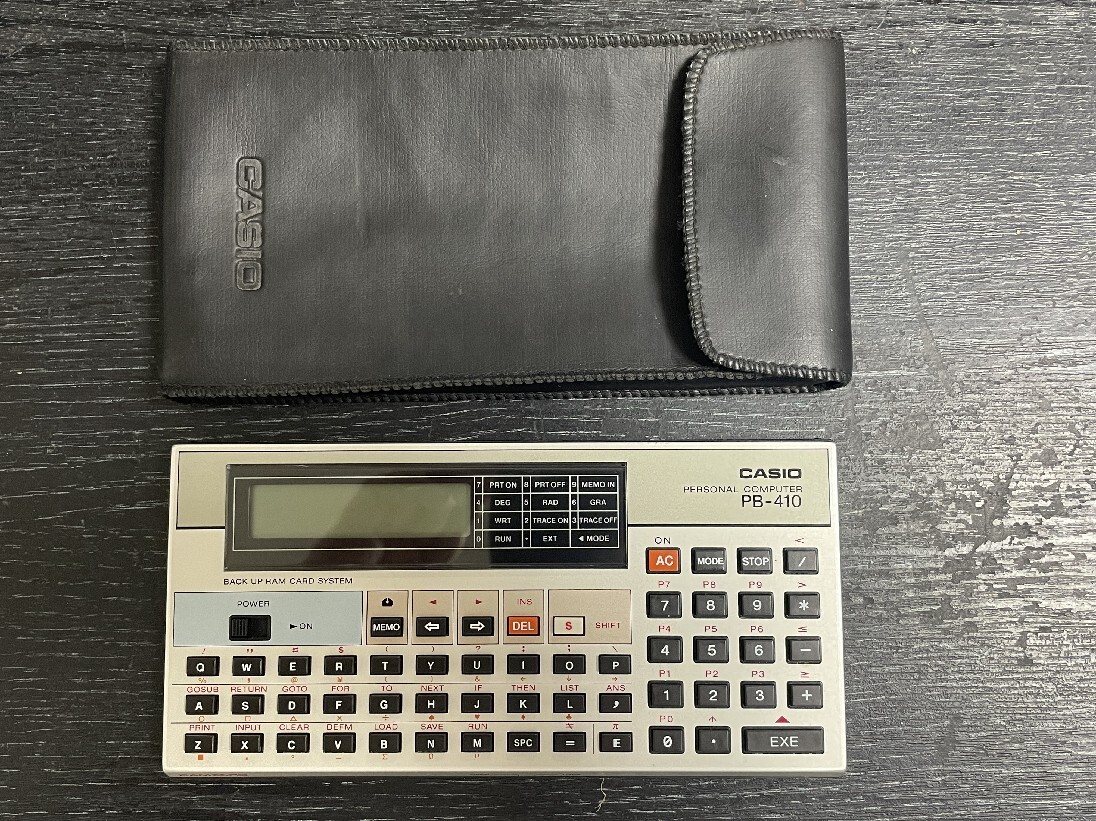  operation OK* Casio CASIO PB-410 pocket computer - count machine that time thing pocket computer calculator 
