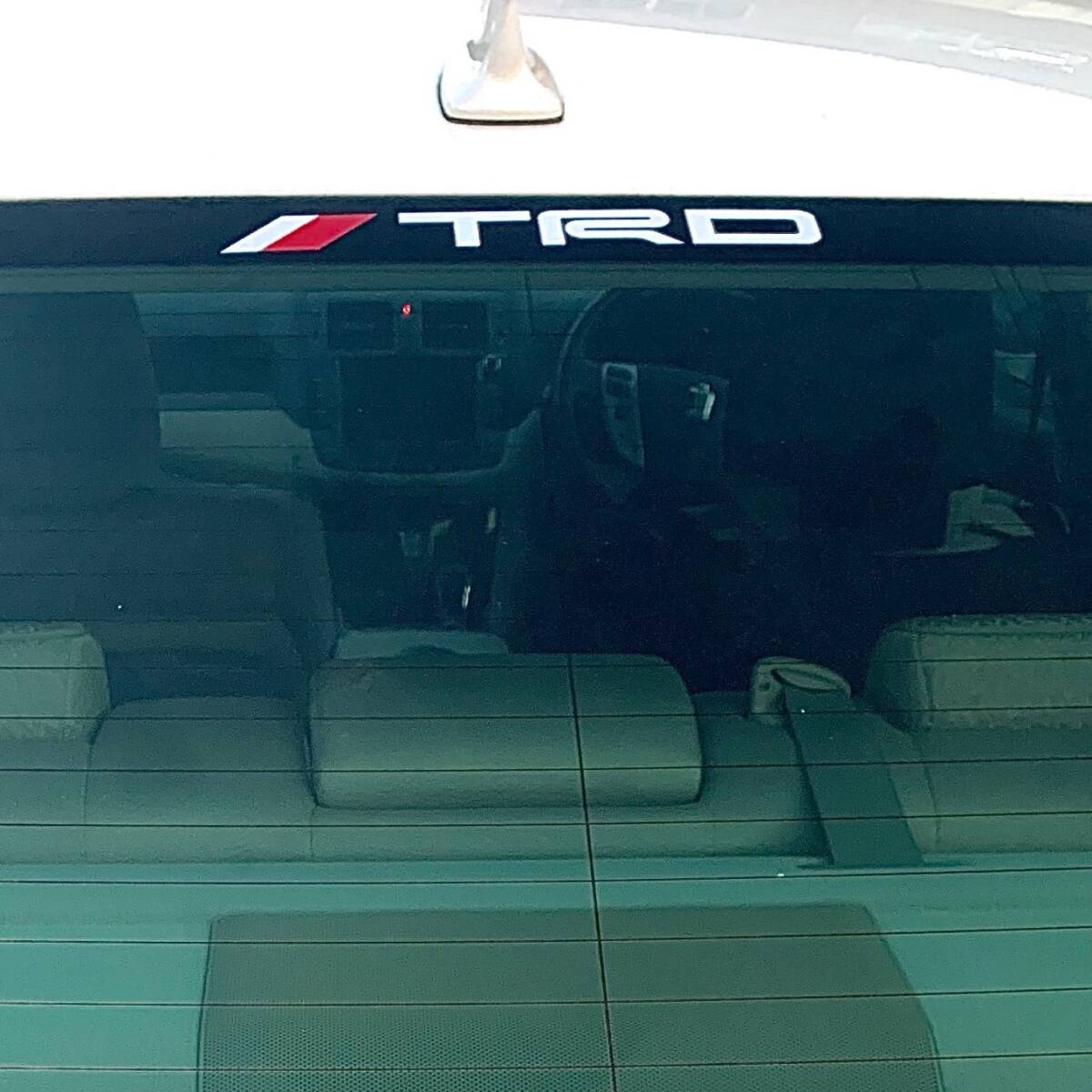 2枚セット TRD トヨタ TOYOTA ステッカー デカール 30cm サイド ウインドウ ホワイト 白 GR so_画像2