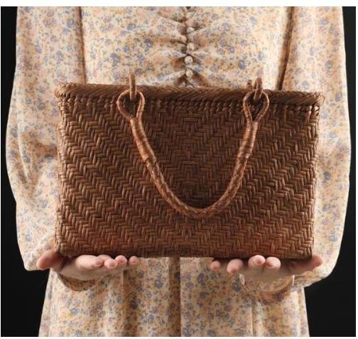  finest quality goods ultimate beautiful goods * worker. handmade limitation * mountain .. basket bag hand-knitted mountain ... bag basket cane basket 
