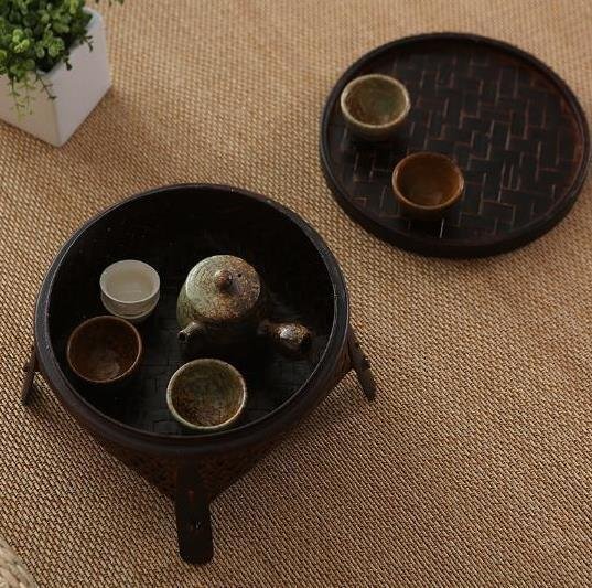  beautiful goods * bamboo .* handmade * storage box * tea utensils * bamboo. compilation /.../ handicraft / tea record / handmade / teacup sauce 