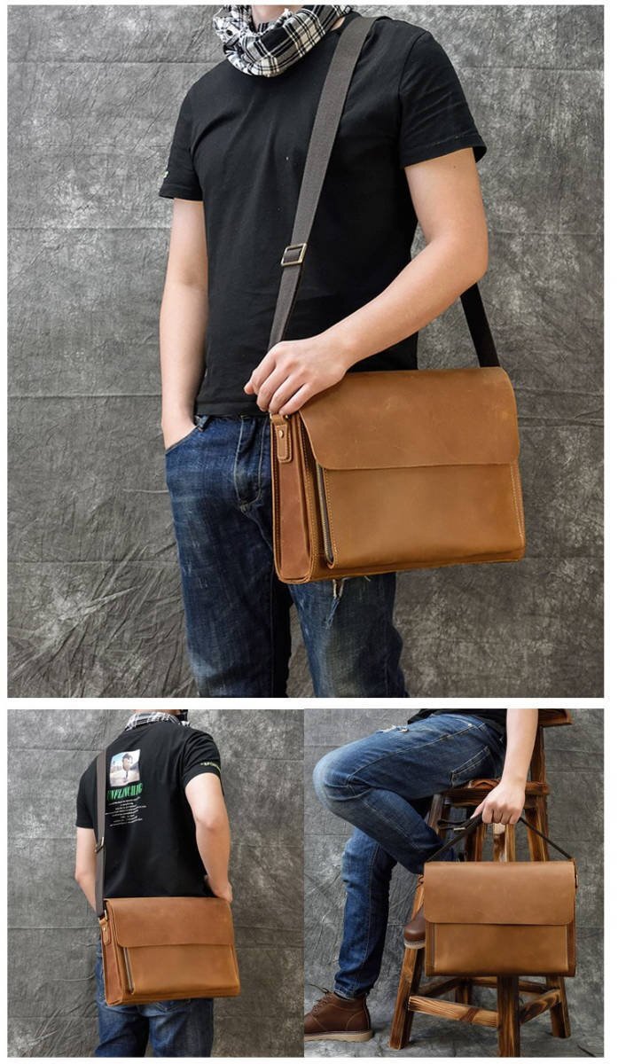  высокое качество сумка на плечо натуральная кожа мужской Vintage кожа сумка "почтальонка" ходить на работу сумка телячья кожа наклонный .. сумка плечо .. сумка 