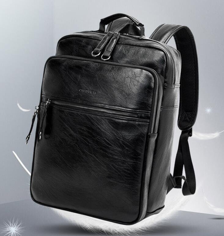  new model high class * cow leather shoulder bag man rucksack laptop bag original leather travel 