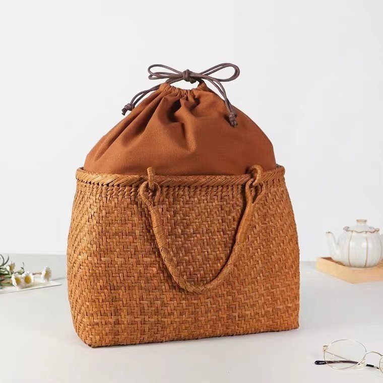  beautiful goods * mountain .. basket bag hand-knitted mountain ... bag basket cane basket nature. superior article 