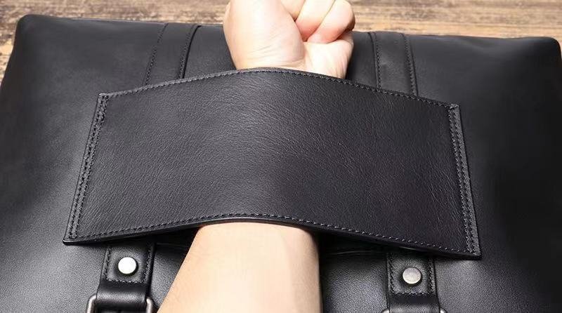  new work original leather cow leather leather hand made men's diagonal ..2way cow leather handmade shoulder bag 15.6 -inch PC correspondence business bag 