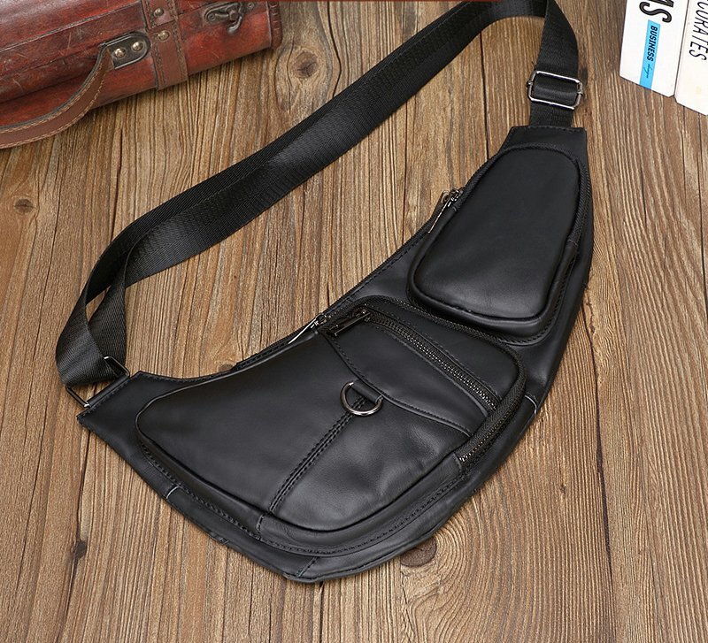  beautiful goods * the truth thing photograph original leather men's body bag cow leather leather one shoulder bag stylish multifunction left right shoulder .. change 