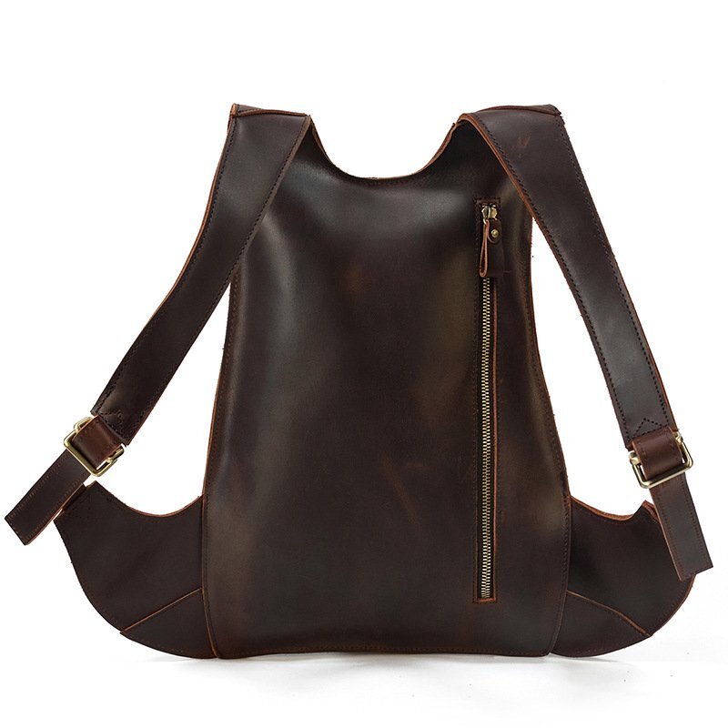  beautiful goods * original leather shoulder bag rucksack rucksack simple fashion going to school cow leather rucksack piece .