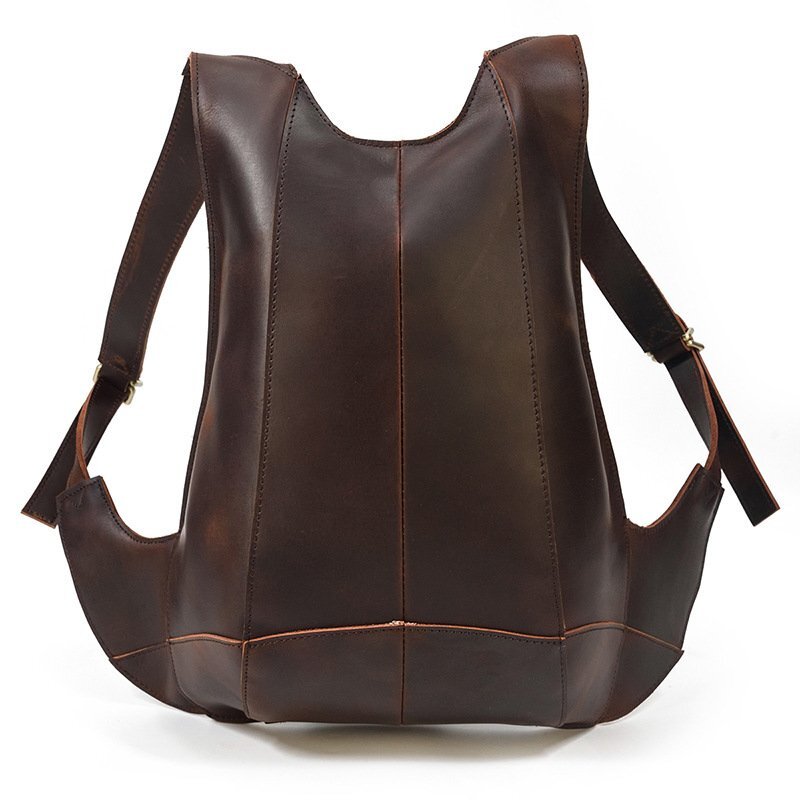  beautiful goods * original leather shoulder bag rucksack rucksack simple fashion going to school cow leather rucksack piece .