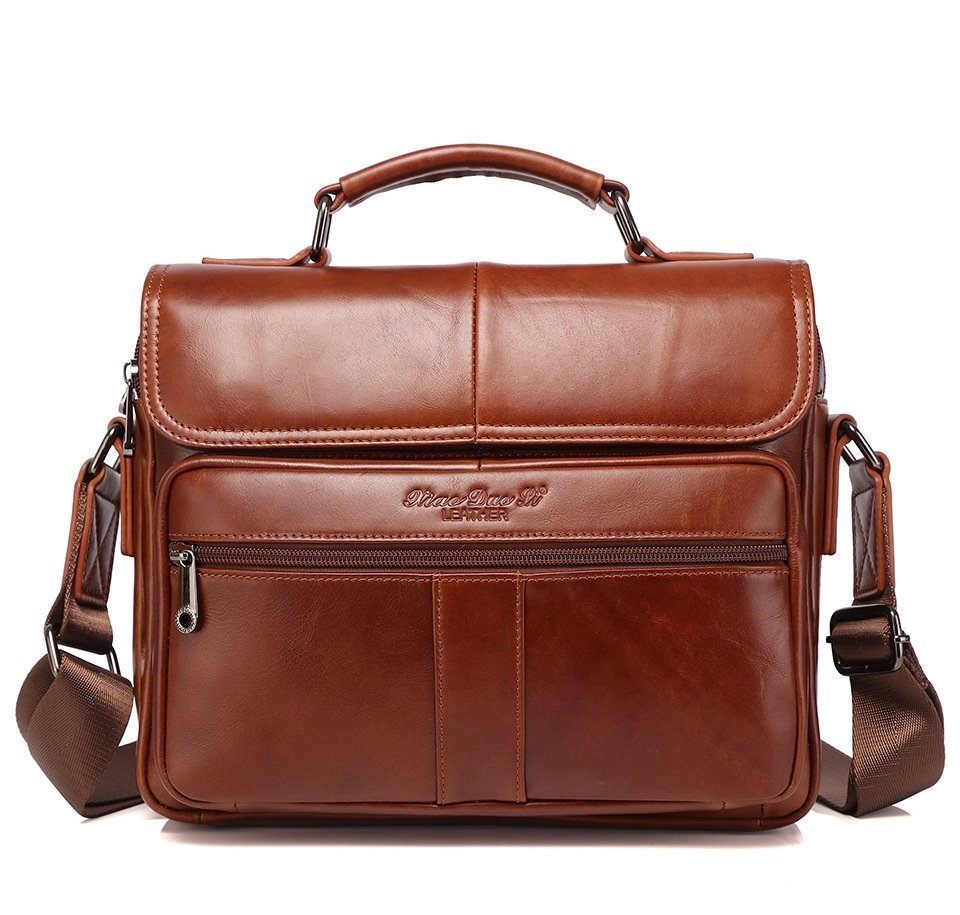  high class * original leather business bag men's up one shoulder bag leather casual commuting ipad correspondence high capacity 
