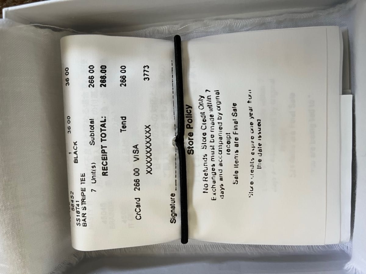 Supreme x MM6 Receipt Wallet White 財布