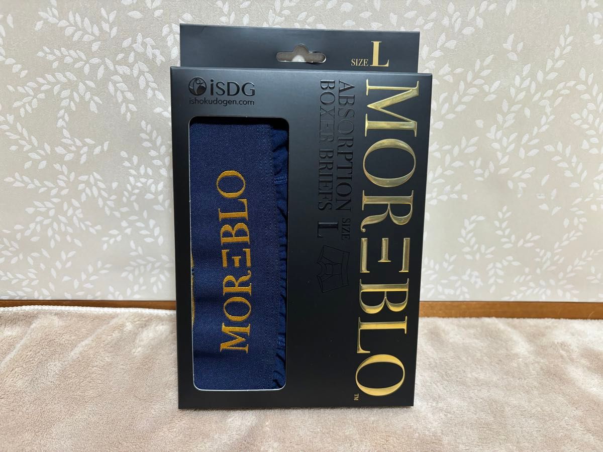 医食同源ドットコム iSDG MOREBLO 尿漏れ対策スタイリッシュボクサーパンツ L(ウエスト：84~94cm), ネイビー