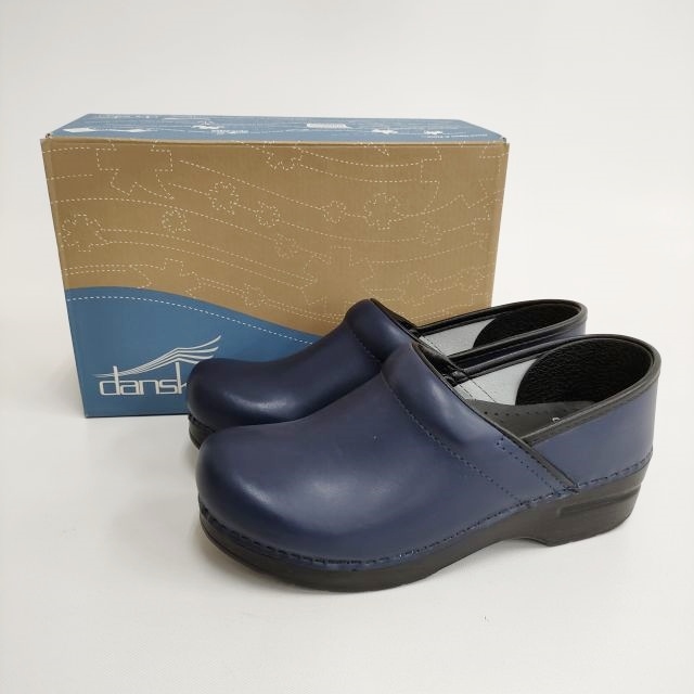 4-0502G*dansko Professional size 39 thickness bottom sabot shoes * shoes navy Dance ko234505