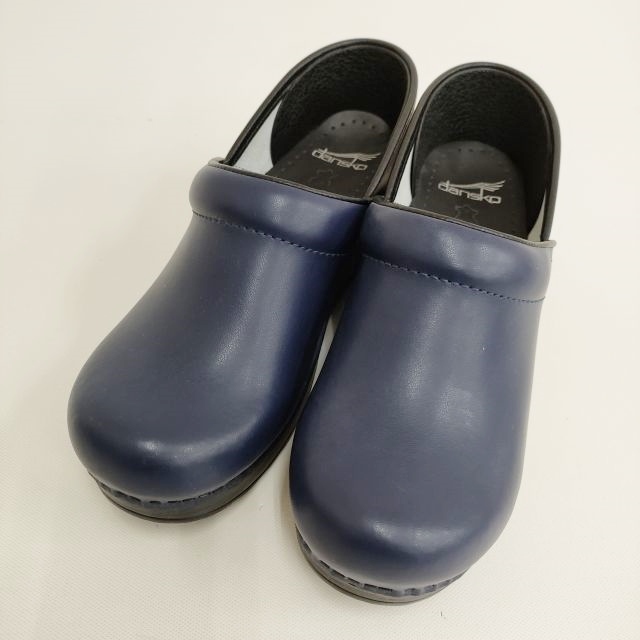 4-0502G*dansko Professional size 39 thickness bottom sabot shoes * shoes navy Dance ko234505