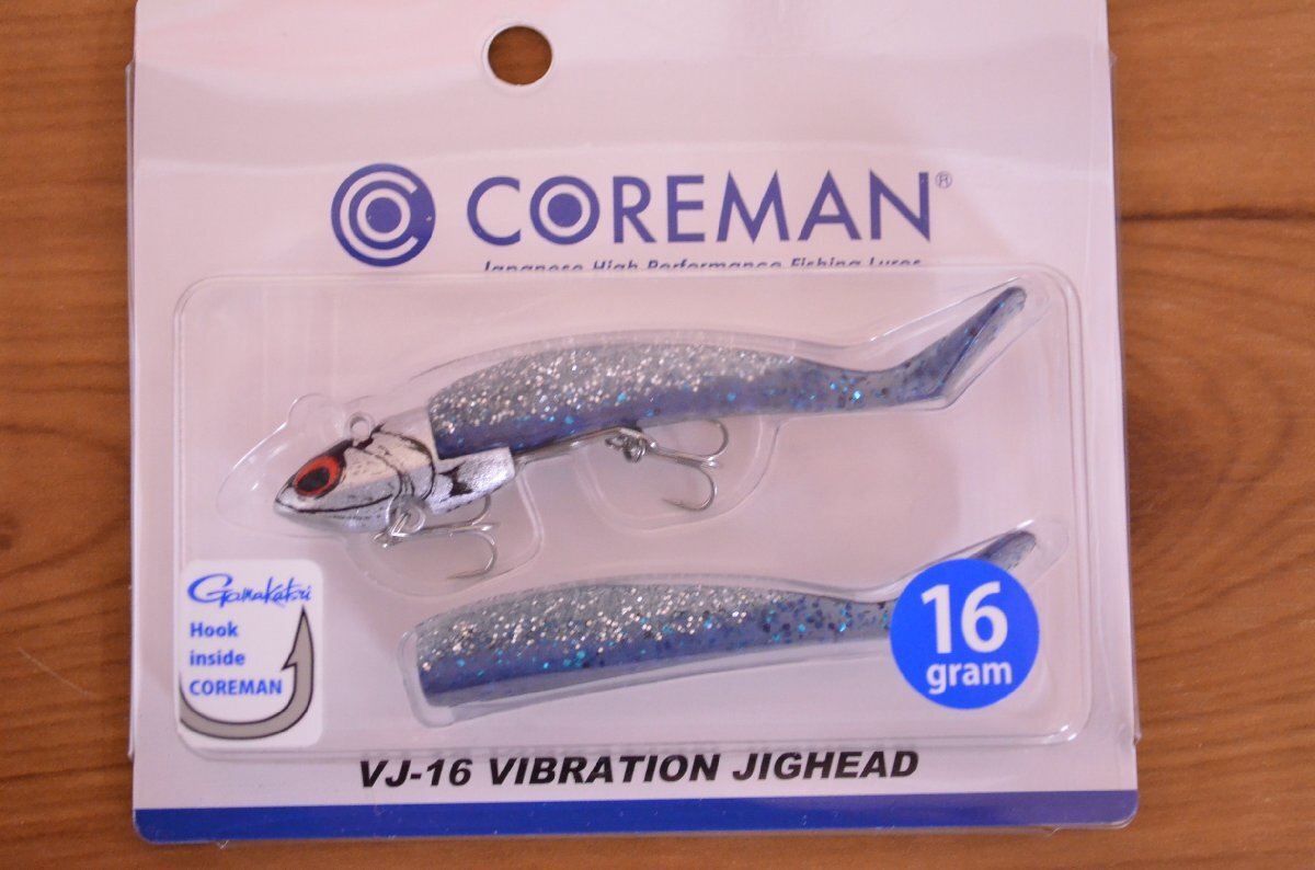 【未使用品☆】コアマン VJ-16 RJ-10 7点セット COREMAN バイブレーション ジグヘッド シーバス ワーム KKM
