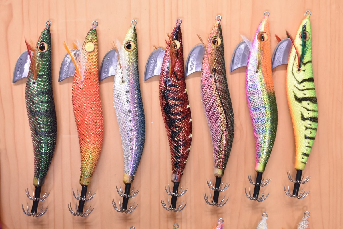[1 start * popular model ] Evergreen lure number length 3.5 number 15 piece set EVER GREEN lure bait log lure for squid flap squid and so on (KKR_O1)