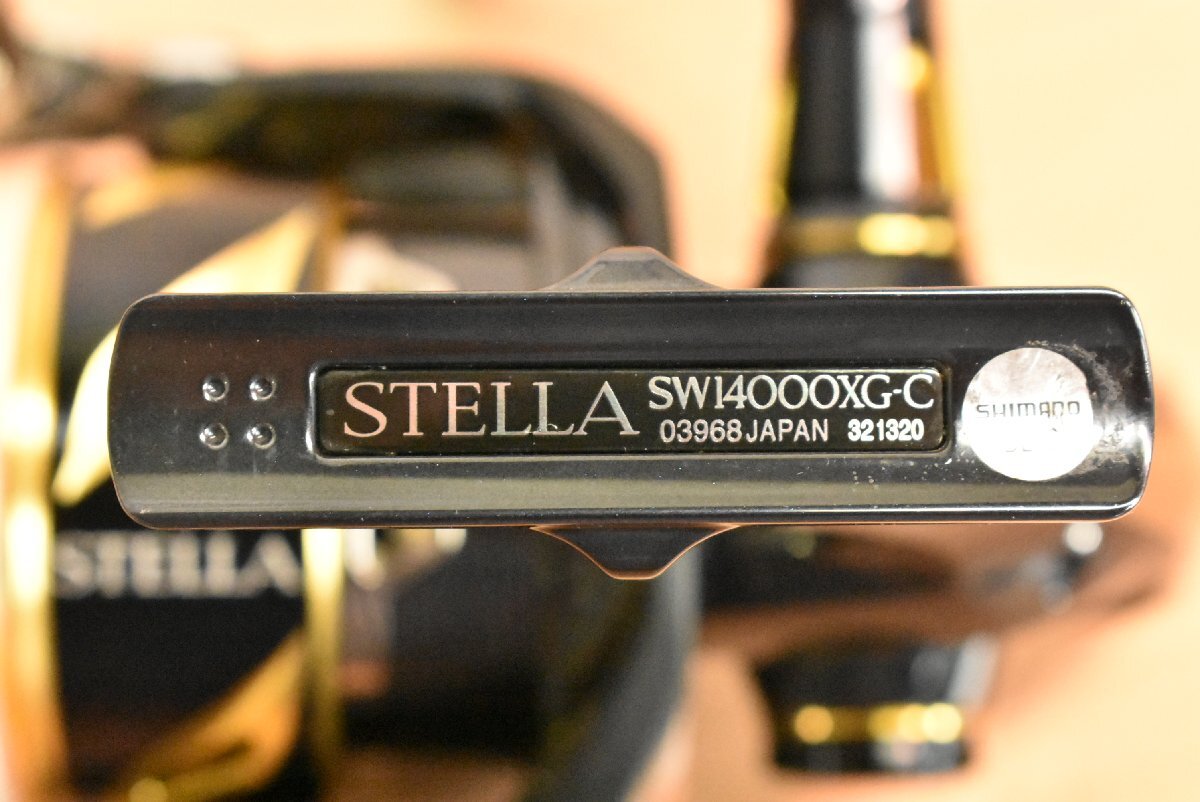 【程度良好美品☆】シマノ 19 ステラ SW 14000XG スピニングリール SHIMANO STELLA ヒラマサ GT キャスティング 等に（CKN_O1）_画像4