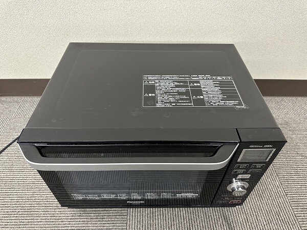 G016-Y31-1231 Panasonic パナソニック NE-MS264-K オーブンレンジ 2017年製 ブラック 現状品①の画像2