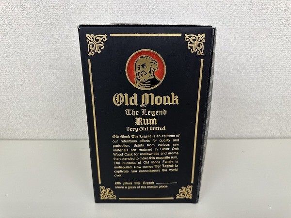 H001-J9-3743 オールド モンク ザ レジェンド 1000ml 42.8％ Old monk The Legend 未開栓 現状品①_画像2