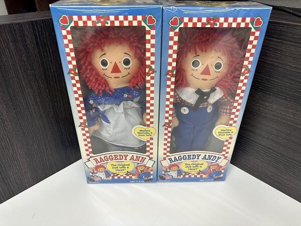 I121-X3-30 RAGGEDY ANN&ANDY ラガディ・アン&アンディ 人形 ドール 現状品①_画像1