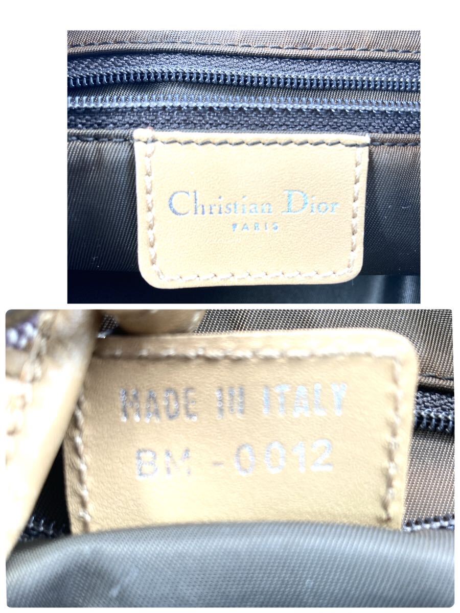  хорошая вещь / угол трещина нет *Christian Dior Christian Dior Toro ta- рисунок большая сумка сумка на плечо плечо .. возможно мужской женский 