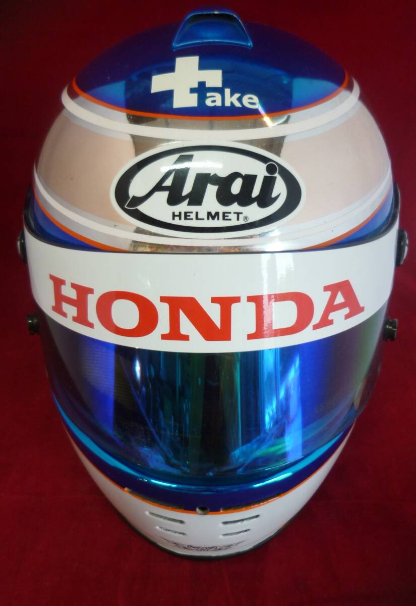 Arai/アライ　SA2000 NELL/プロ用ヘルメット/名記ペイント有/SHINYA選手？・詳細不明・中古品・現状渡し/レア_画像1