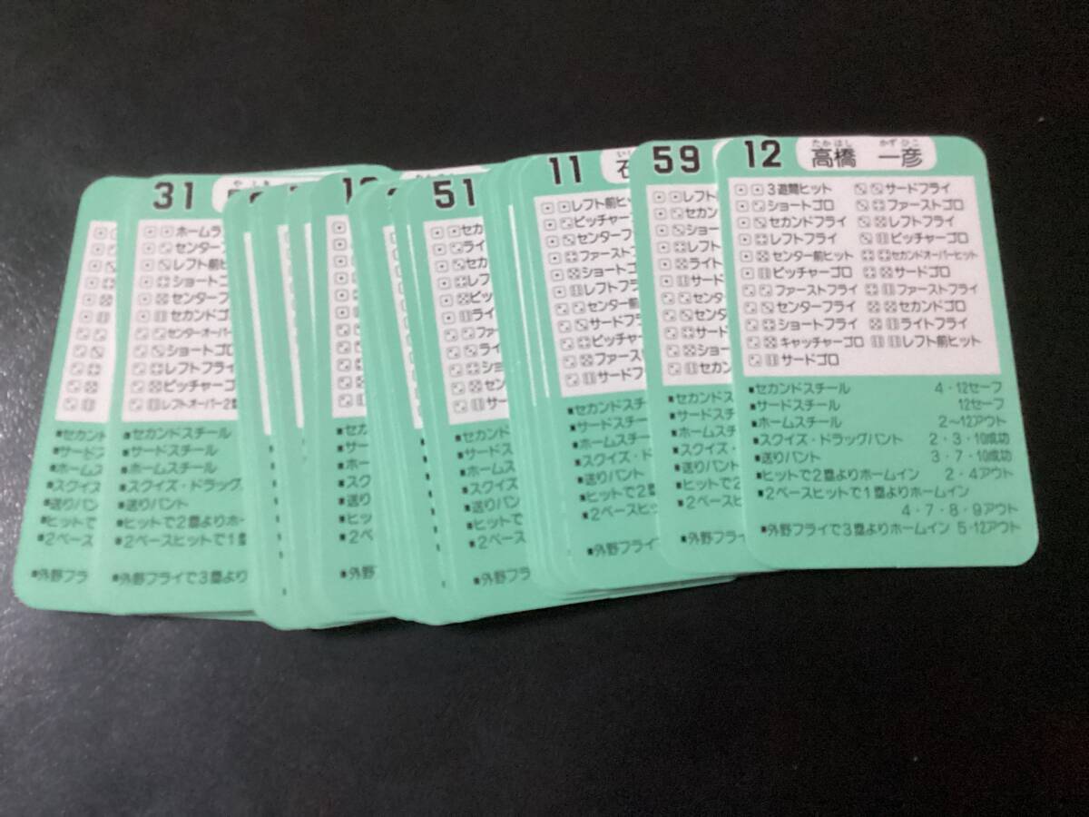 タカラ プロ野球カードゲーム 88年度 横浜大洋ホエールズ 30枚 遠藤 高木 パチョレック 山下 田代etcの画像2