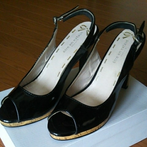 ★etre en extase★ サンダル L ブラック_画像2