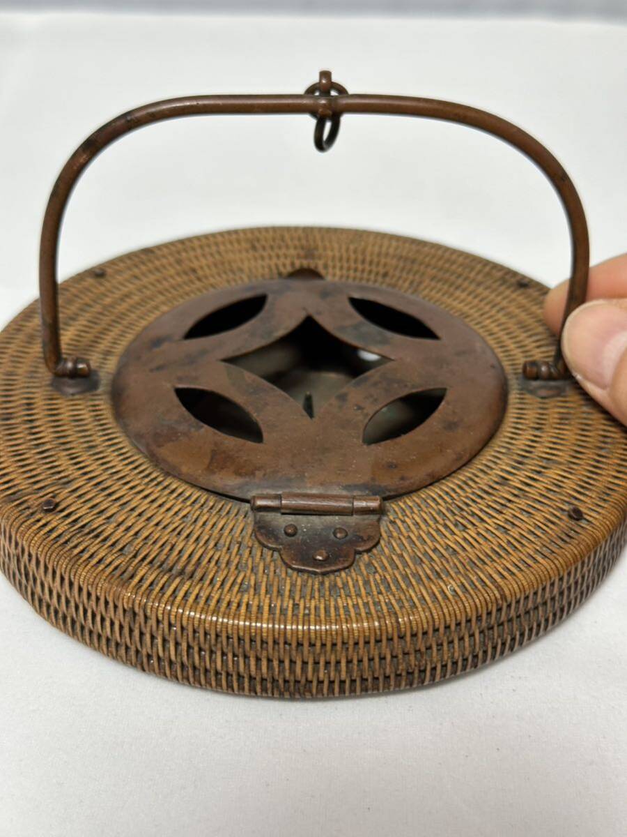  bamboo craft small ..... bamboo . copper made bamboo .. tea utensils tea utensils . tool antique old fine art Edo era 