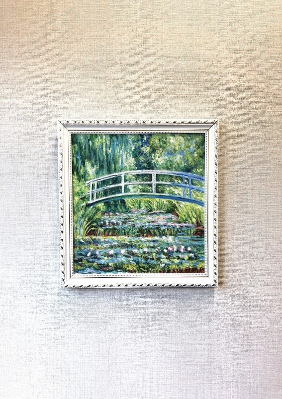 油絵 風景画『睡蓮の池*クロードモネ模写』肉筆1点物 名画 油絵 風景画『睡蓮の池*クロードモネ模写』肉筆1点物 名画