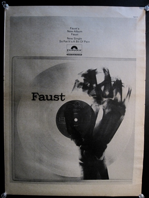 FAUST(ファウスト) re. Slapp Happy◎『FAUST／SO FAR』◎稀少アルバム＆シングル広告◎『MELODY MAKER』原紙[1972年]_画像2