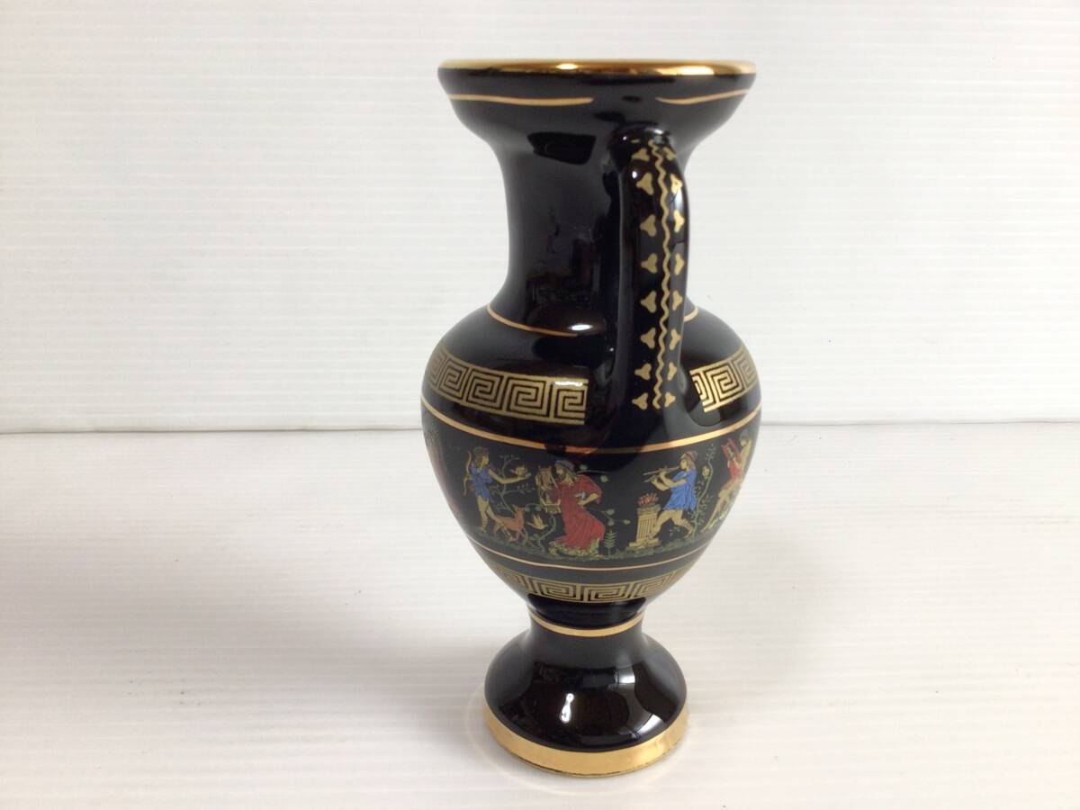ギリシャハンドメイド陶器 24K 金彩 花瓶 ギリシャハンドメイド陶器 24K 金彩 花瓶 ギリシャハンドメイド