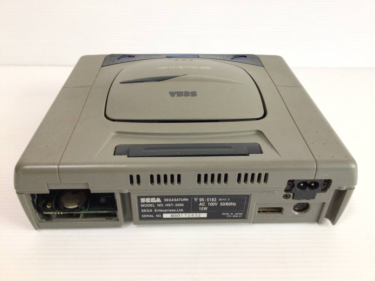 Y901 灰色　初期型 SEGA SATURN/セガサターン　ゲーム機　レトロ　ジャンク/動作未確認　現状品　本体のみ　SEGA/セガ_画像6