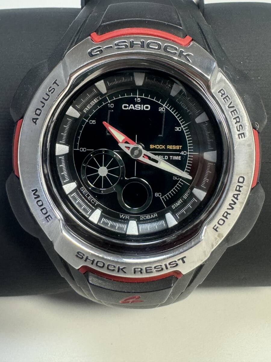 Ｌ458　腕時計　CASIO/カシオ　G-SHOCK/Gショック　G-600 アナログ　ブラック×レッド_画像1