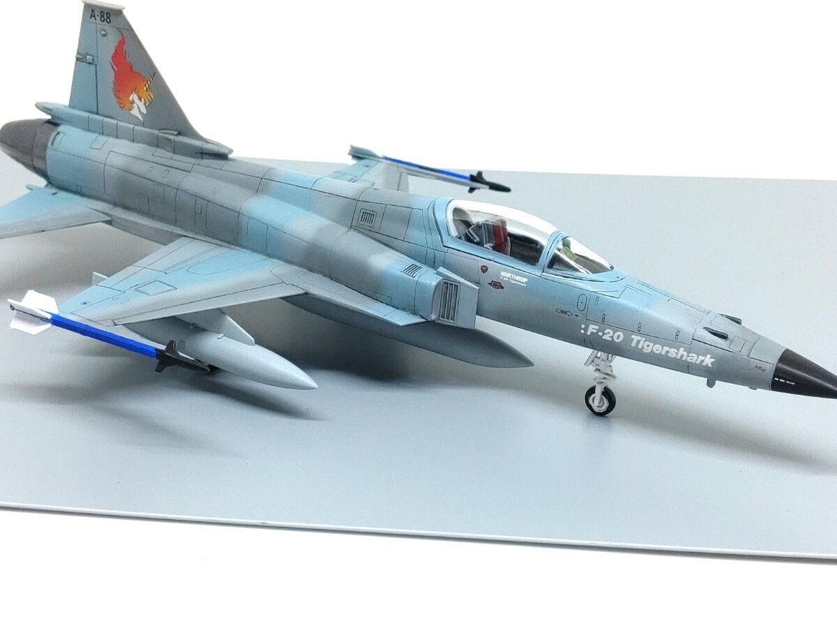 エリア88 1/72 F-20 タイガーシャーク アグレッサー塗装 風間機 塗装済み完成品_画像3