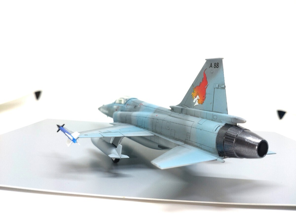 エリア88 1/72 F-20 タイガーシャーク アグレッサー塗装 風間機 塗装済み完成品_画像9