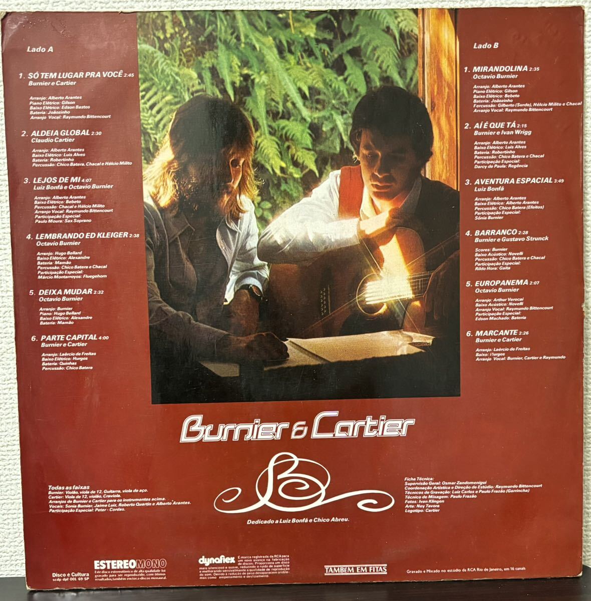 BURNIER E CARTIER ブルニエール エ カルチエール メガレア ブラジル MPB original オリジナル盤 mellow soul美盤_画像2