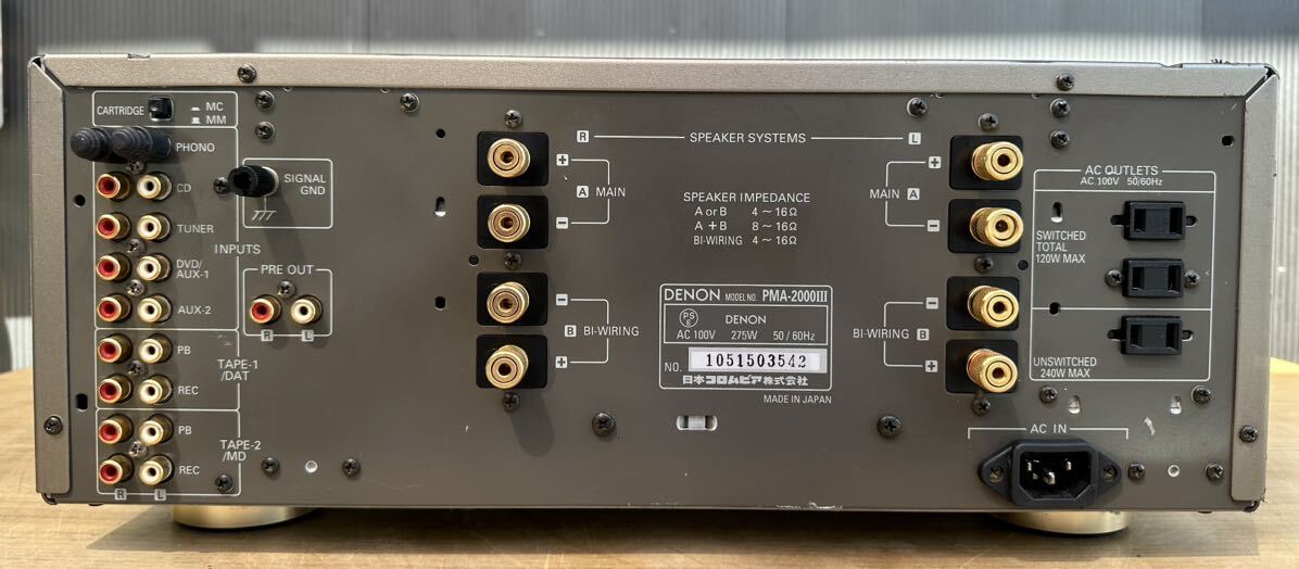 ボロです！DENON PMA-2000Ⅲ プリメインアンプ ジャンク 部品取り デノン _画像7