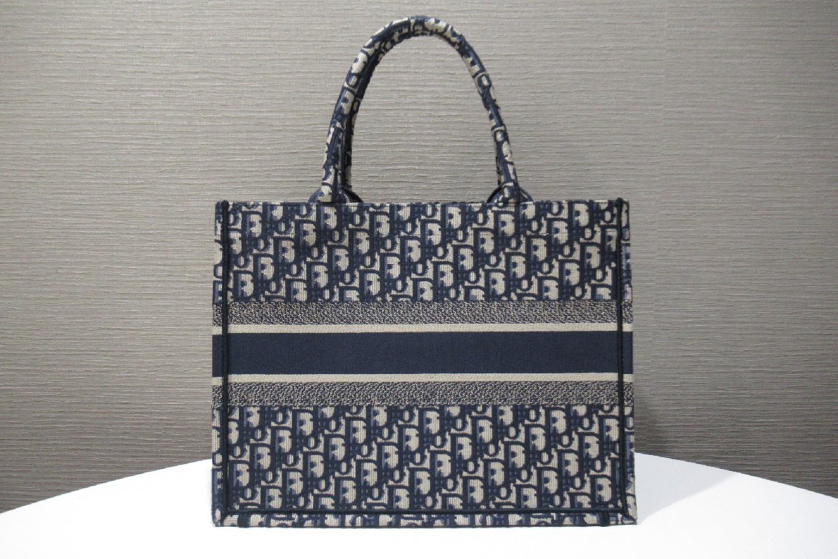 [ прекрасный товар ] Christian Dior Christian Dior книжка большая сумка medium синий темно-синий большая сумка б/у разряд SA BRB* сумка * кошелек 