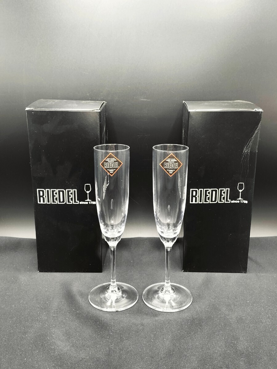  unused goods * Lee Dell champagne glass 2 piece set 22.5cmpe Agras RIEDELpe Agras pair set 2 customer box attaching boxed glass tableware Western-style tableware 