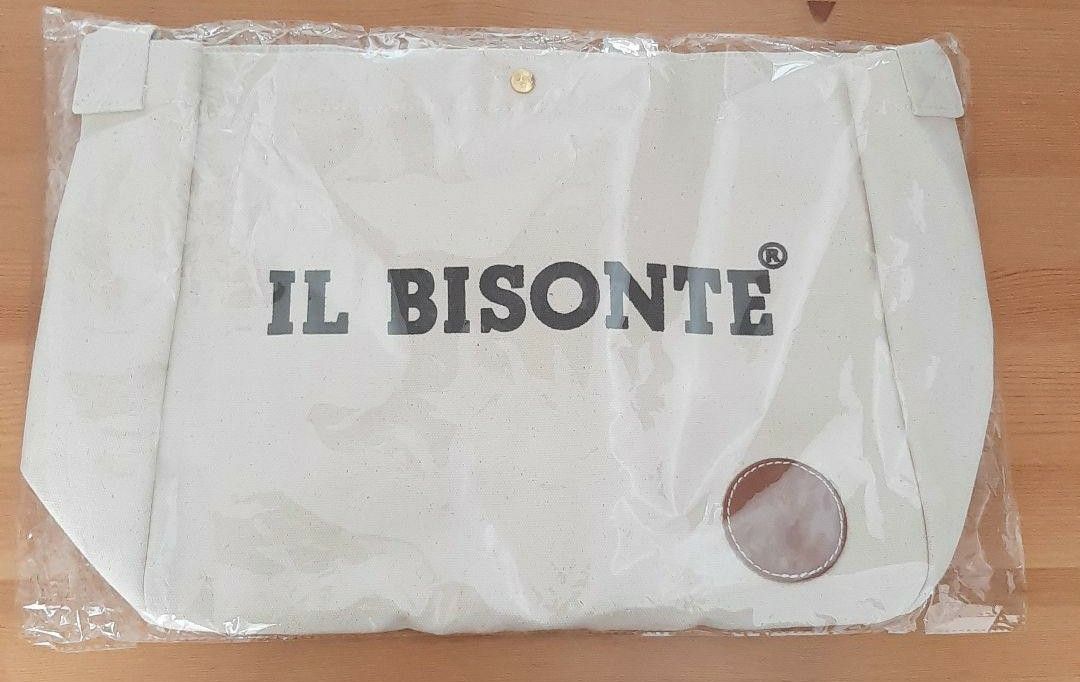 【新品・未使用】IL BISONTE キャンバス2WAYショルダートートバッグ イルビゾンテ