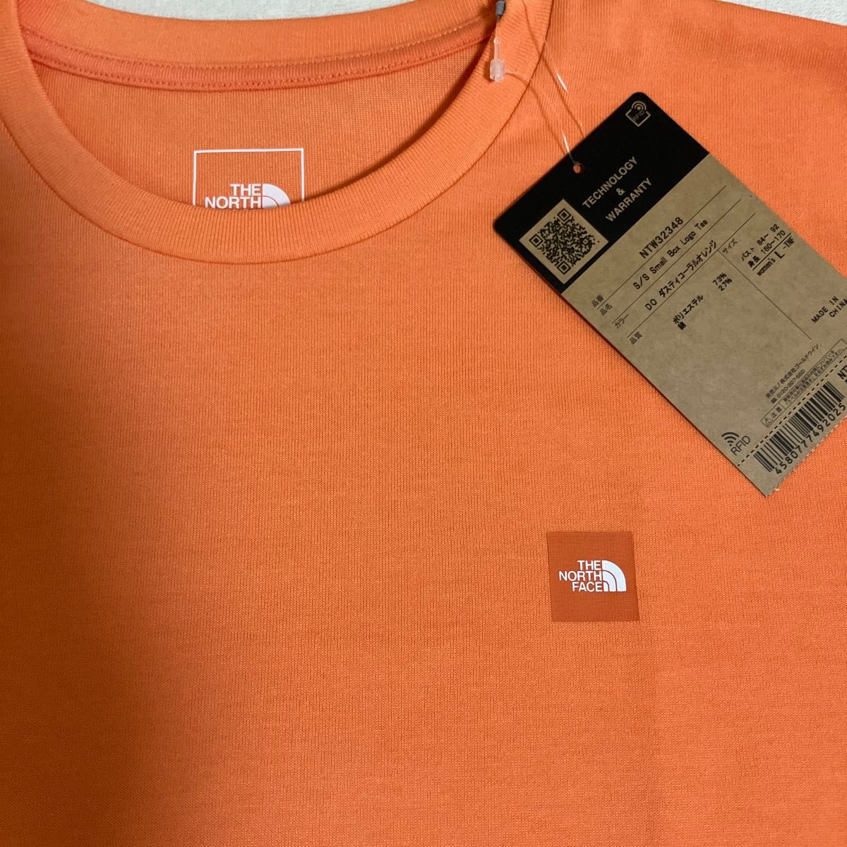 THE NORTH FACE☆レディースTシャツＬ　オレンジ