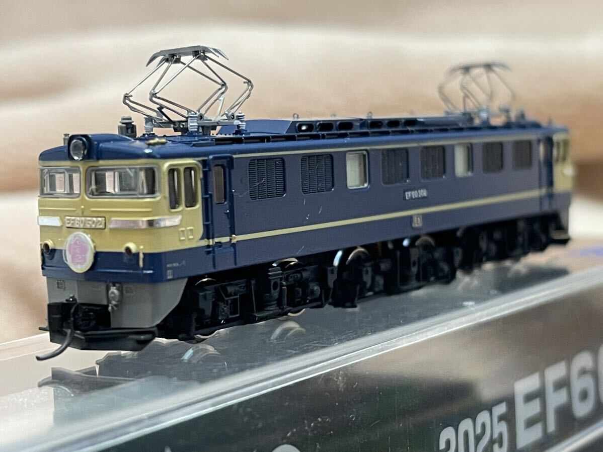 KATO Nゲージ 電気機関車 鉄道模型 3025 EF60-500 特急色 中古ジャンク品 色差しあり_画像1