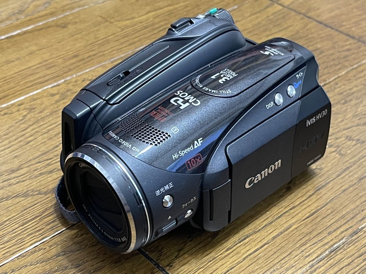 Canon HDV キャノン テープ式 デジタルビデオカメラ iVIS HV30 中古ジャンク品 ※本体のみ_画像1