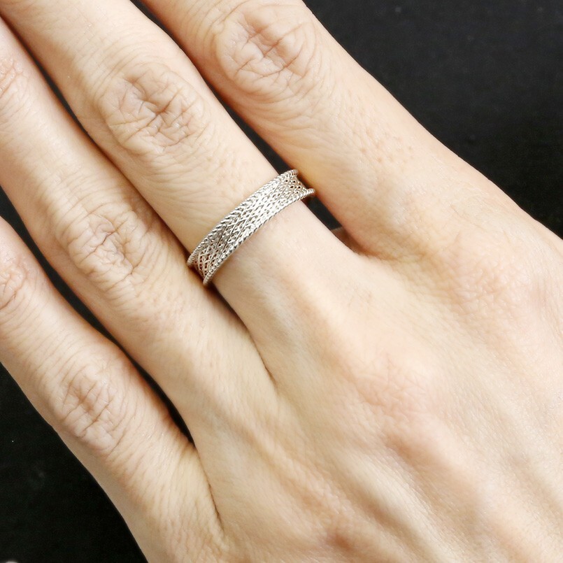 リング レディース 指輪 シルバー sv925 透かし 婚約指輪 安い シンプル ピンキーリング 地金 女性 送料無料 セール SALE_画像5