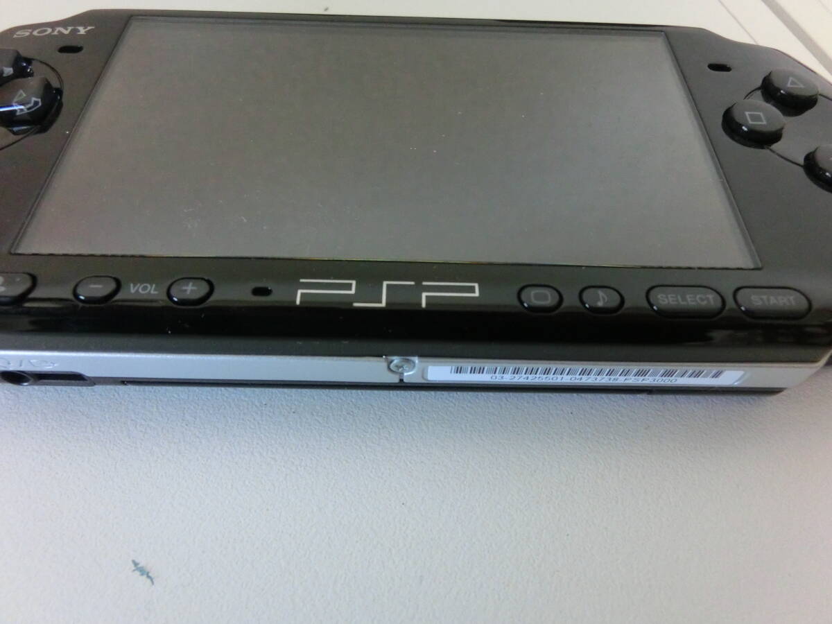  б/у товар хранение товар работоспособность не проверялась SONY Sony Playstation PlayStation портативный PSP-3000 черный игра машина / супер-скидка 1 иен старт 