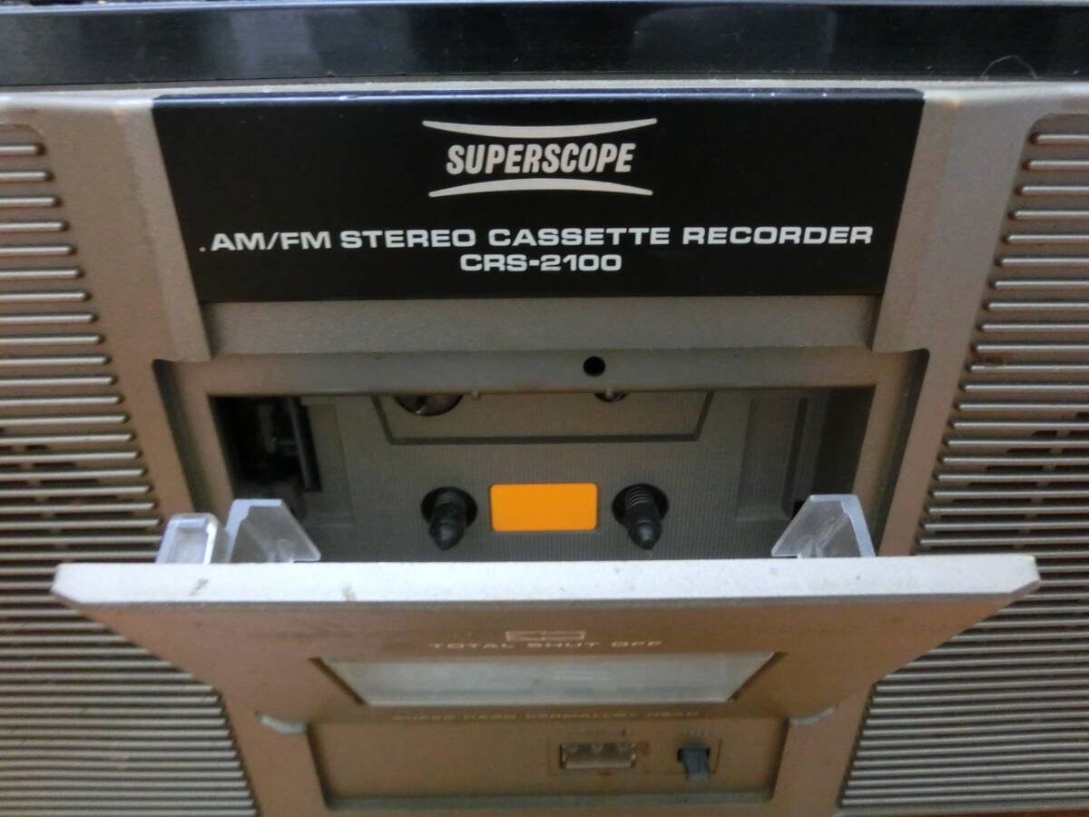  secondhand goods storage goods operation not yet verification MARANTZ Marantz SUPERSCOPE super scope radio-cassette Showa Retro audio equipment CRS-2100/ super-discount 1 jpy start 