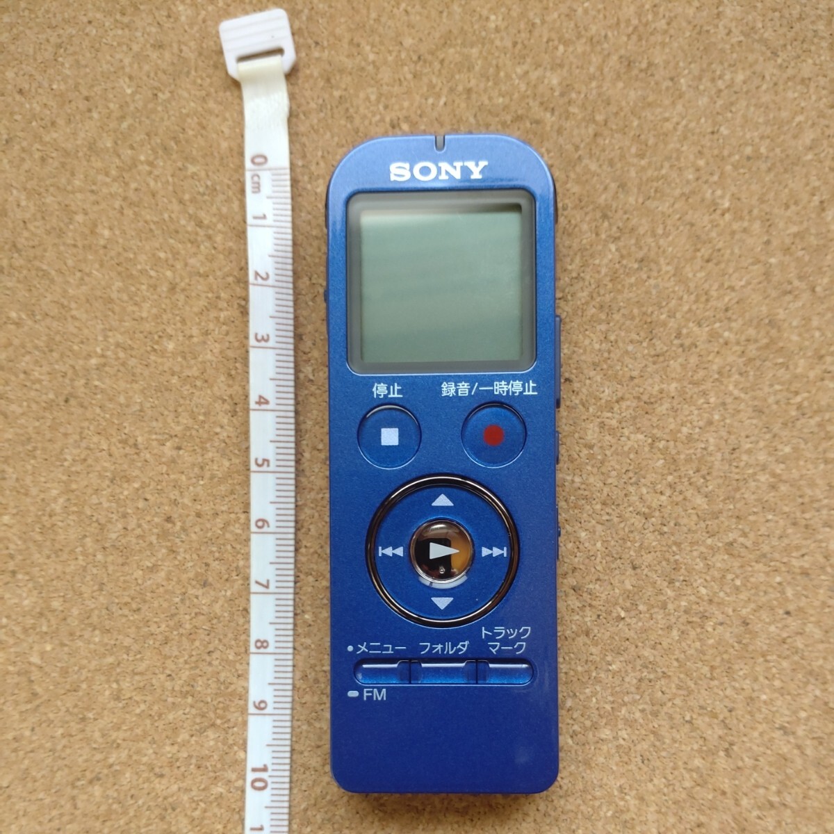 SONY ステレオICレコーダーICD-UX533F ブルー 通電/動作確認 初期化済 USED品　ソニー ICレコーダー 集音器 ボイスレコーダー_画像2