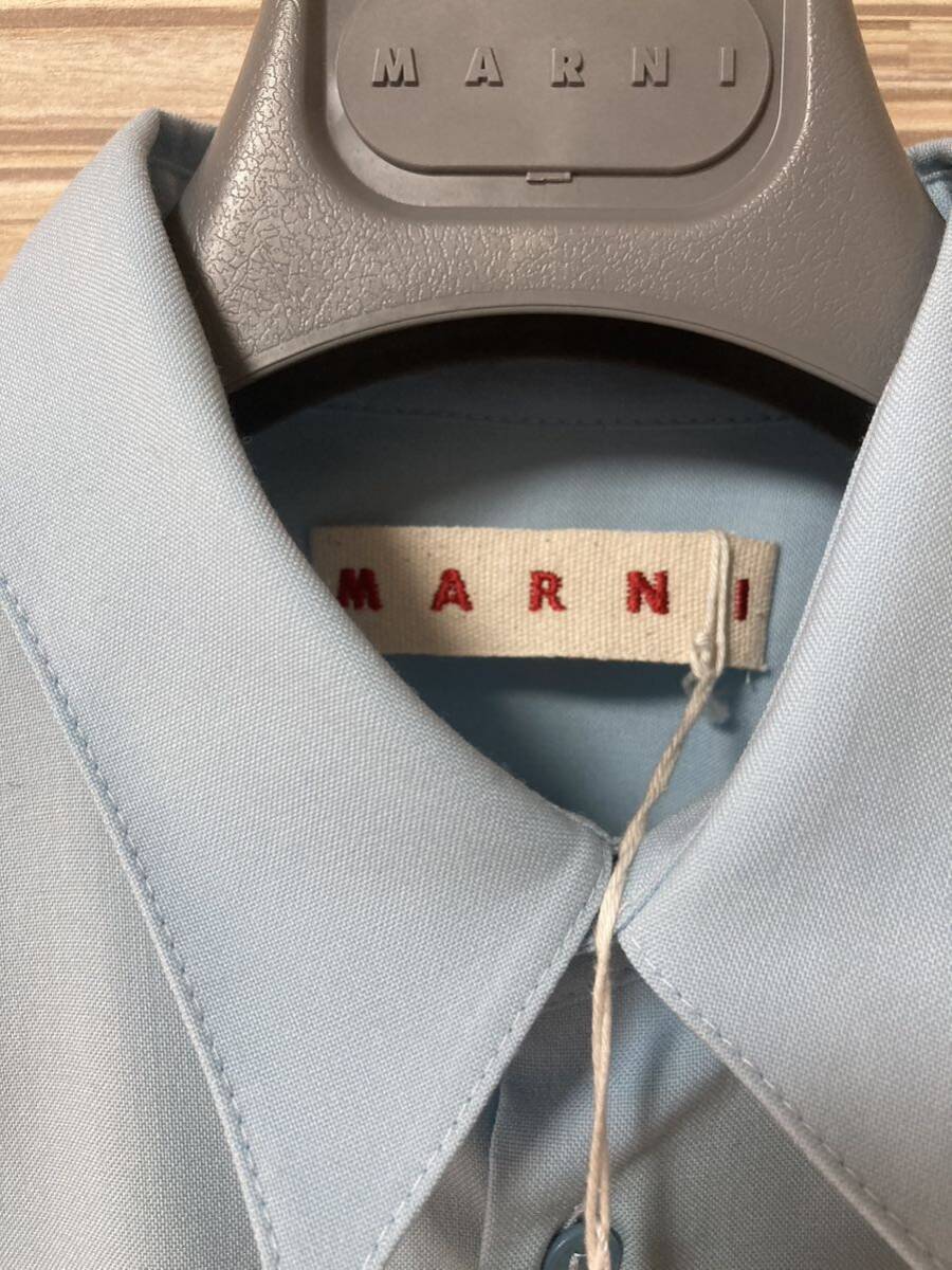 【未使用タグ付き】MARNI（マルニ）・2023SSトロピカルウールシャツ
