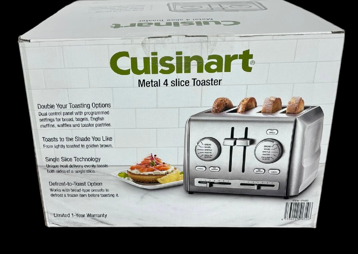 【FU10】【新品未使用品】Cuisinart クイジナート メタルトースター 4枚用 RBT-1285PCJ_画像2