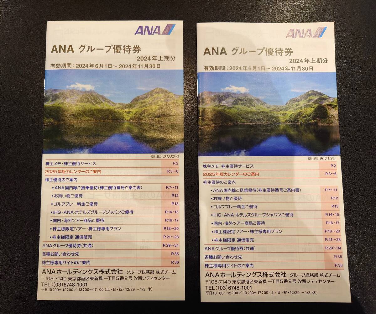 ★最新★送料無料　全日空　ANA　株主優待券×9枚　株主優待冊子×2冊　【有効期間 2024年6月1日から2025年5月31日まで】_画像2