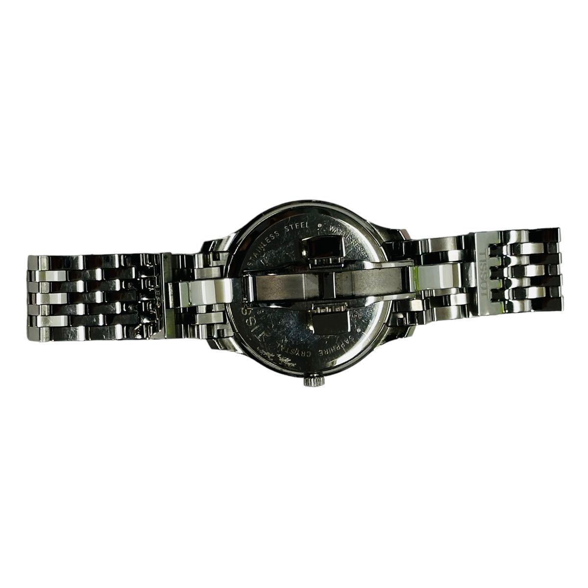 【極美品】TISSOT ティソ T063610 トラディション クォーツ デイト メンズ 腕時計 の画像4